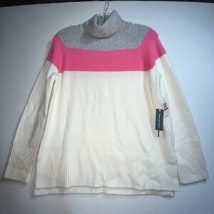 Court & Rowe XS NWT Stripes Merino Wool Alpaca Pink Grey